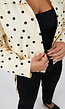 Butter Yellow Polkadot Blousejasje met Trekkoord