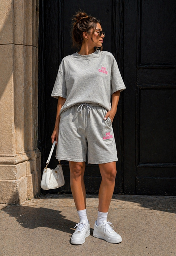 Grijze Two Piece Set met Shorts