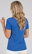 Blauw Basic T-Shirt met Lichte Stretch