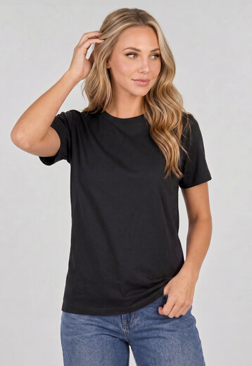 Zwart Basic T Shirt