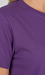 Donker Paars Basic T-Shirt met Lichte Stretch