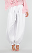 NEW010726 Witte Plooibroek met Elastische Boorden