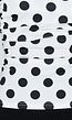 Witte Polkadot Top met Open Rug en Striksluiting
