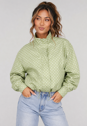 NEW010726 Groen Polkadot Jasje