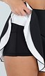 Zwarte Ruffle Skort met Contrasterende Zoom