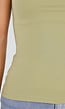 Pistache Stretch T-Shirt met Ronde Hals en Korte Mouwen