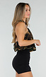 Camouflage Halter Top met Ringdetail en Open Rug