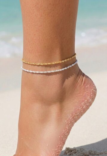 Enkelbandjes Set Goud En Zilver