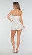 Witte Polkadot Two Piece Set met Top en Skort