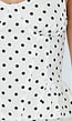 Witte Polkadot Two Piece Set met Top en Skort