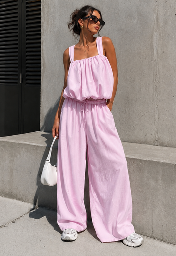 Lichtroze Stretch Two Piece Set