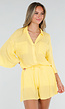 Butter Yellow Blouse met Short en Ondershort Set