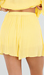 Butter Yellow Blouse met Short en Ondershort Set