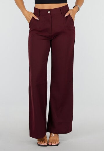 Bordeaux Wide Leg Broek