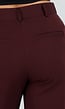 Bordeaux Wide Leg Broek met High Waist