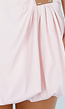 Roze Ballon Skort met Hoge Taille