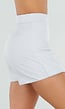 Lichtblauwe Skort met Hoge Taille en Strakke Pasvorm