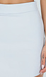 Lichtblauwe Skort met Hoge Taille en Strakke Pasvorm