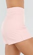 Lichtroze Skort met Hoge Taille en Strakke Pasvorm