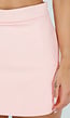 Lichtroze Skort met Hoge Taille en Strakke Pasvorm