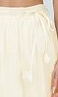 Gele Maxi Rok met Strikceintuur en Elastische Taille