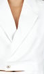 Witte Gilet Top met Reverskraag en Knoopsluiting