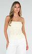 Gele Kanten Bandeau Top  met Stretch