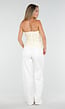 Gele Kanten Bandeau Top  met Stretch