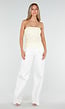 Gele Kanten Bandeau Top  met Stretch