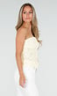 Gele Kanten Bandeau Top  met Stretch