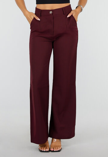 Bordeaux Wide Leg Broek