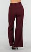 Bordeaux Wide Leg Broek met High Waist