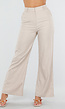 NEW150726 Beige Wide Leg Pantalon