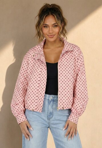 NEW010726 Roze Polkadot Jasje