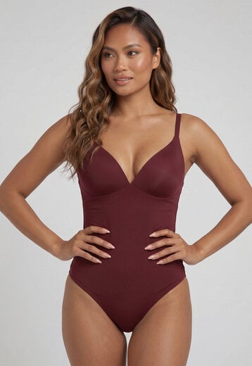Burgundy Corrigerend Stringbody