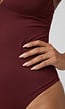 Corrigerend Stringbody Bordeaux met Verstelbare Bandjes