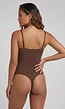 Corrigerend Stringbody Bruin met Verstelbare Bandjes