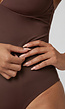 Corrigerend Stringbody Bruin met Verstelbare Bandjes