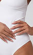Corrigerend Stringbody Wit met Verstelbare Bandjes