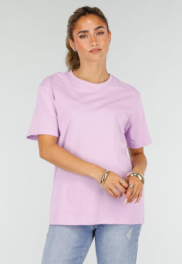 NEW220726 Lila Basic T-Shirt