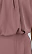 Taupe Mouwloze Playsuit met Overslagrok en Schoudervulling