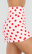Roze Polkadot Skort met Split en Stretch