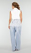 Wit Mouwloos Gilet met Kanten Details