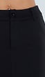 Zwarte Skort met Stretch en Steekzakken