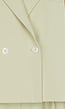 Pistache Groene Double Breasted Gilet met Reverskraag