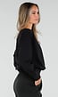 Zwarte Tall Jogger Set met One Shoulder Sweater