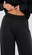 Zwarte Tall Jogger Set met One Shoulder Sweater