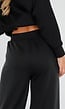 Zwarte Tall Jogger Set met One Shoulder Sweater