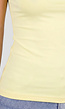 Butter Yellow Stretch T-Shirt met Ronde Hals en Korte Mouwen