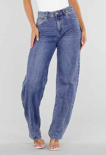 Blauwe Tall Barrel Jeans